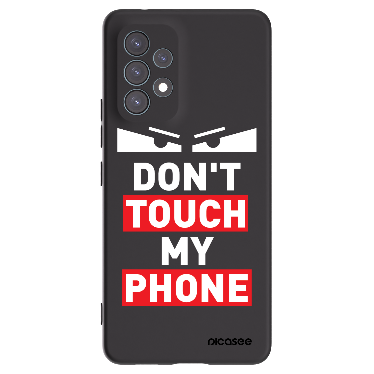 Picasee Samsung Galaxy A53 5G A536 Hülle - Schwarzes Silikon - Shadow Eye - Transparent