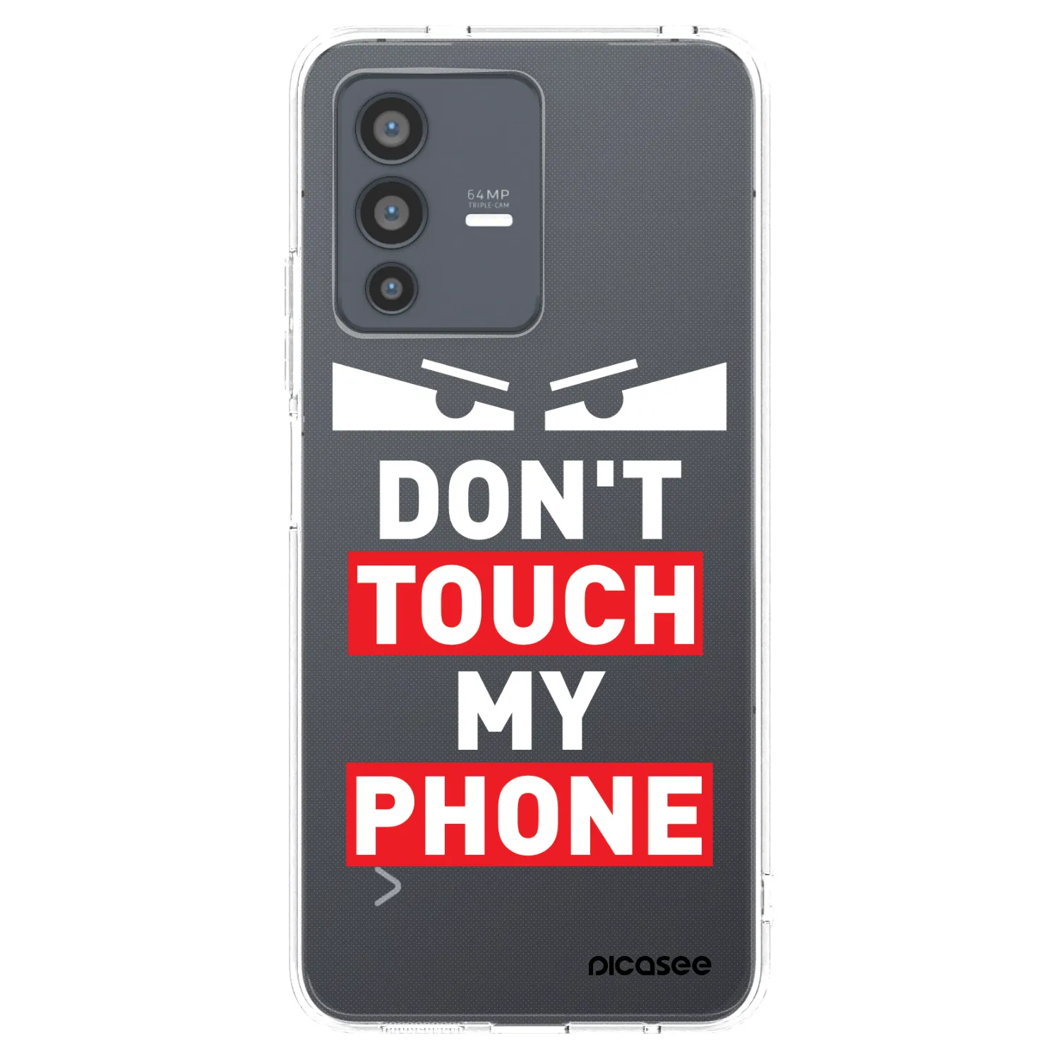 Picasee Vivo V23 5G Hülle - Transparentes Silikon - Shadow Eye - Transparent