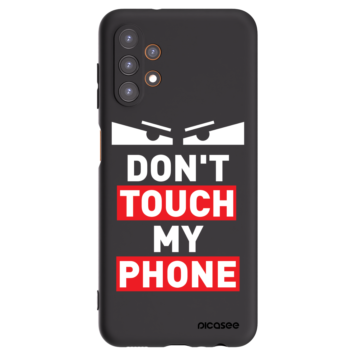 Picasee Samsung Galaxy A13 4G A135 Hülle - Schwarzes Silikon - Shadow Eye - Transparent