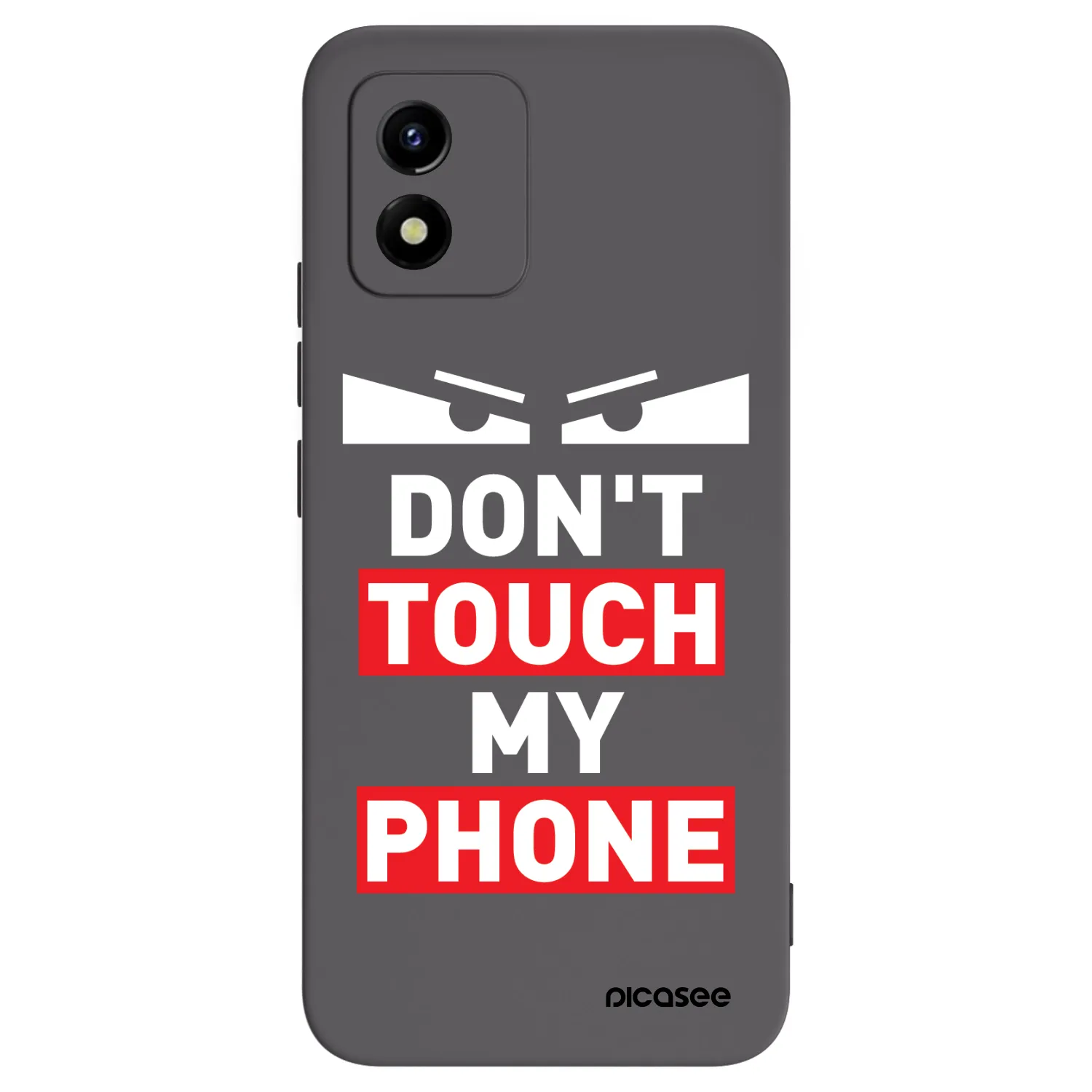 Picasee Vivo Y01 Hülle - Schwarzes Silikon - Shadow Eye - Transparent