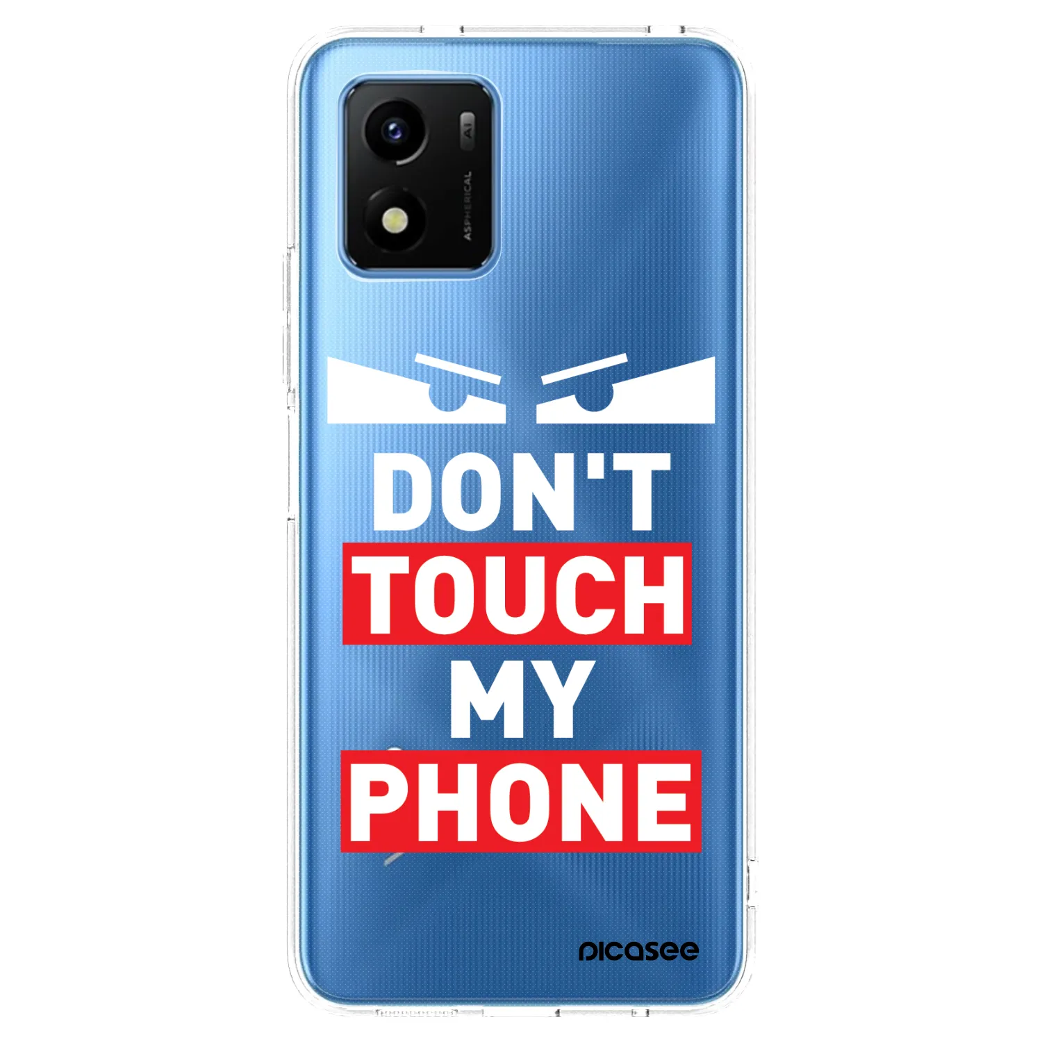 Picasee Vivo Y01 Hülle - Transparentes Silikon - Shadow Eye - Transparent