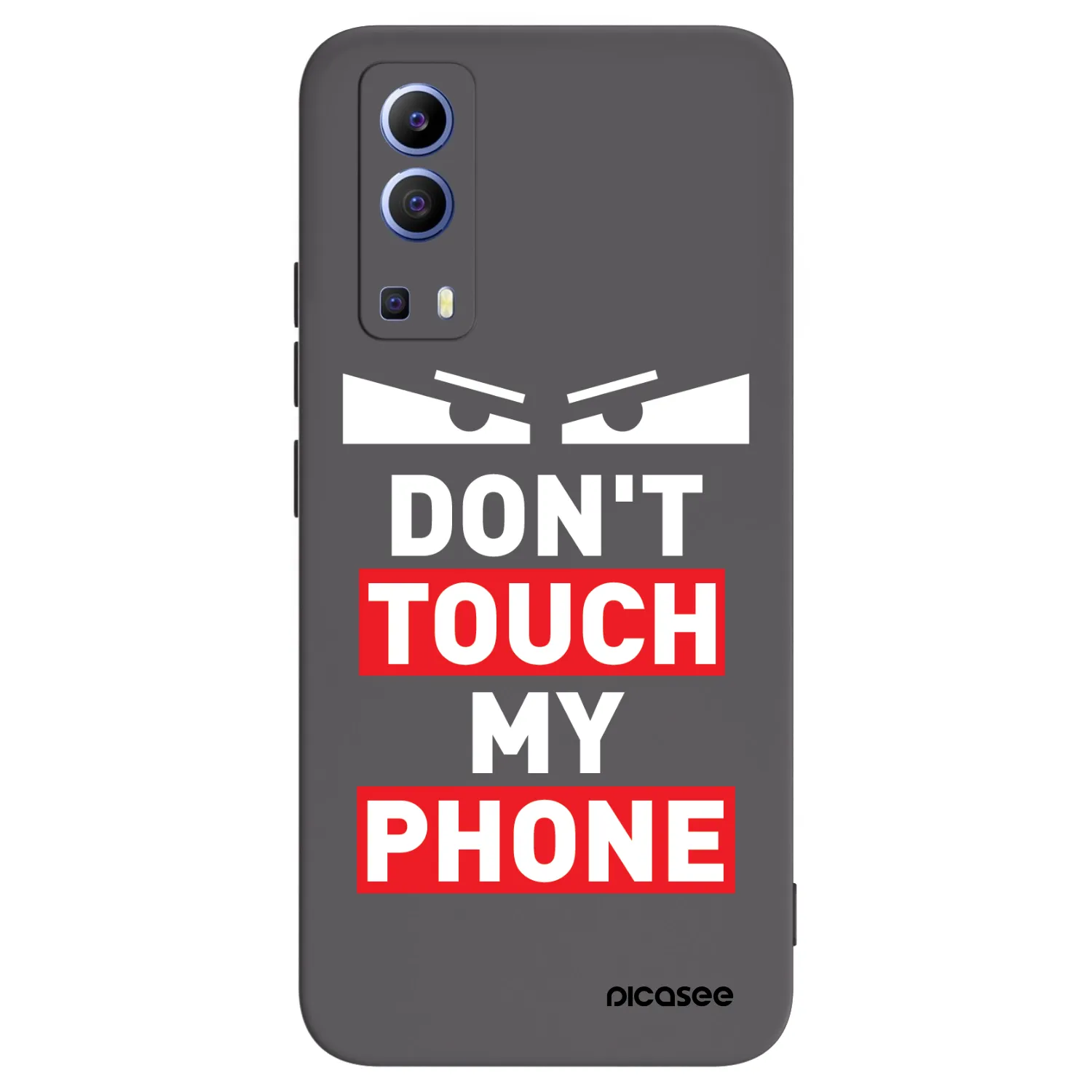 Picasee Vivo Y52 5G Hülle - Schwarzes Silikon - Shadow Eye - Transparent