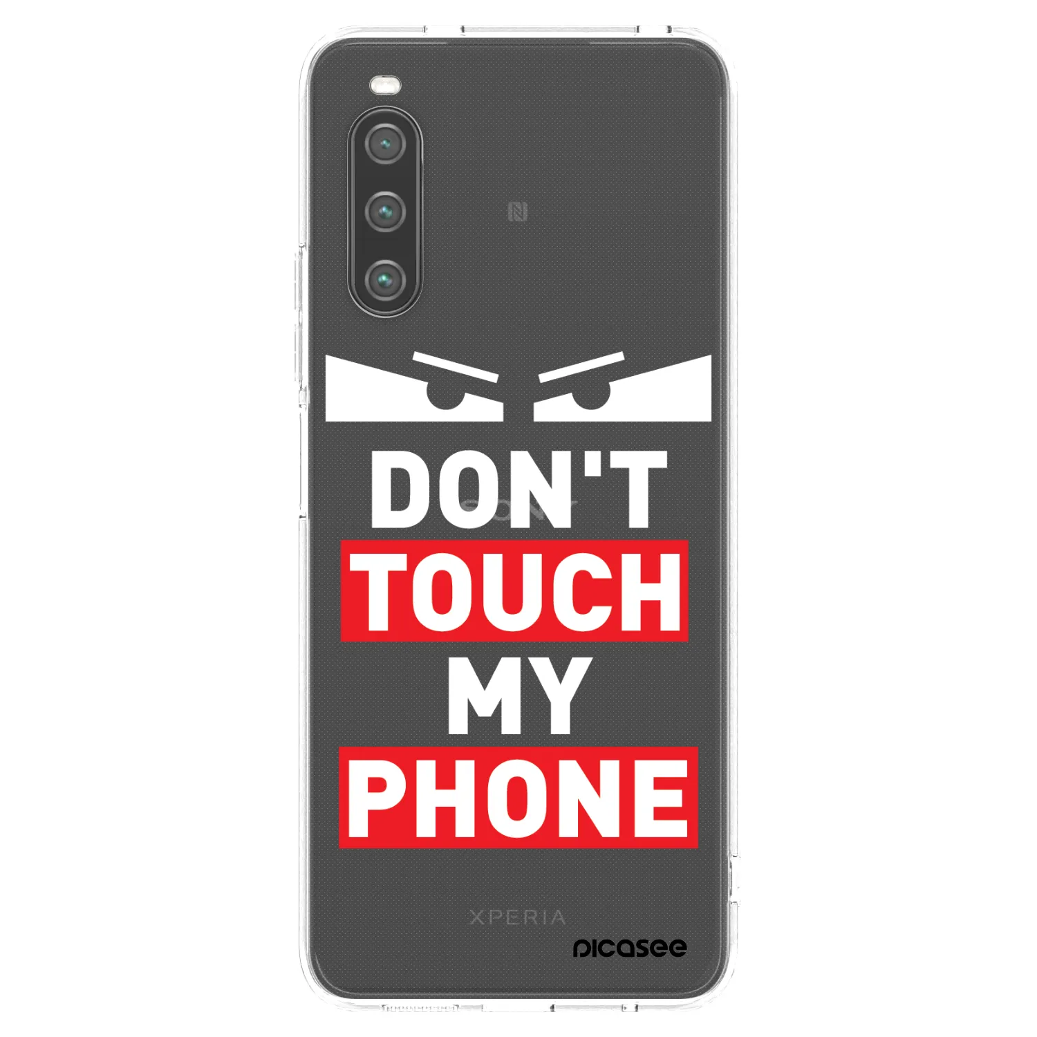 Picasee Sony Xperia 10 IV 5G Hülle - Transparentes Silikon - Shadow Eye - Transparent