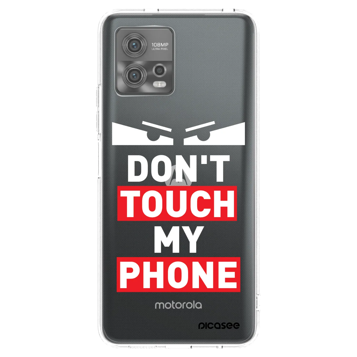 Picasee Motorola Moto G72 Hülle - Transparentes Silikon - Shadow Eye - Transparent