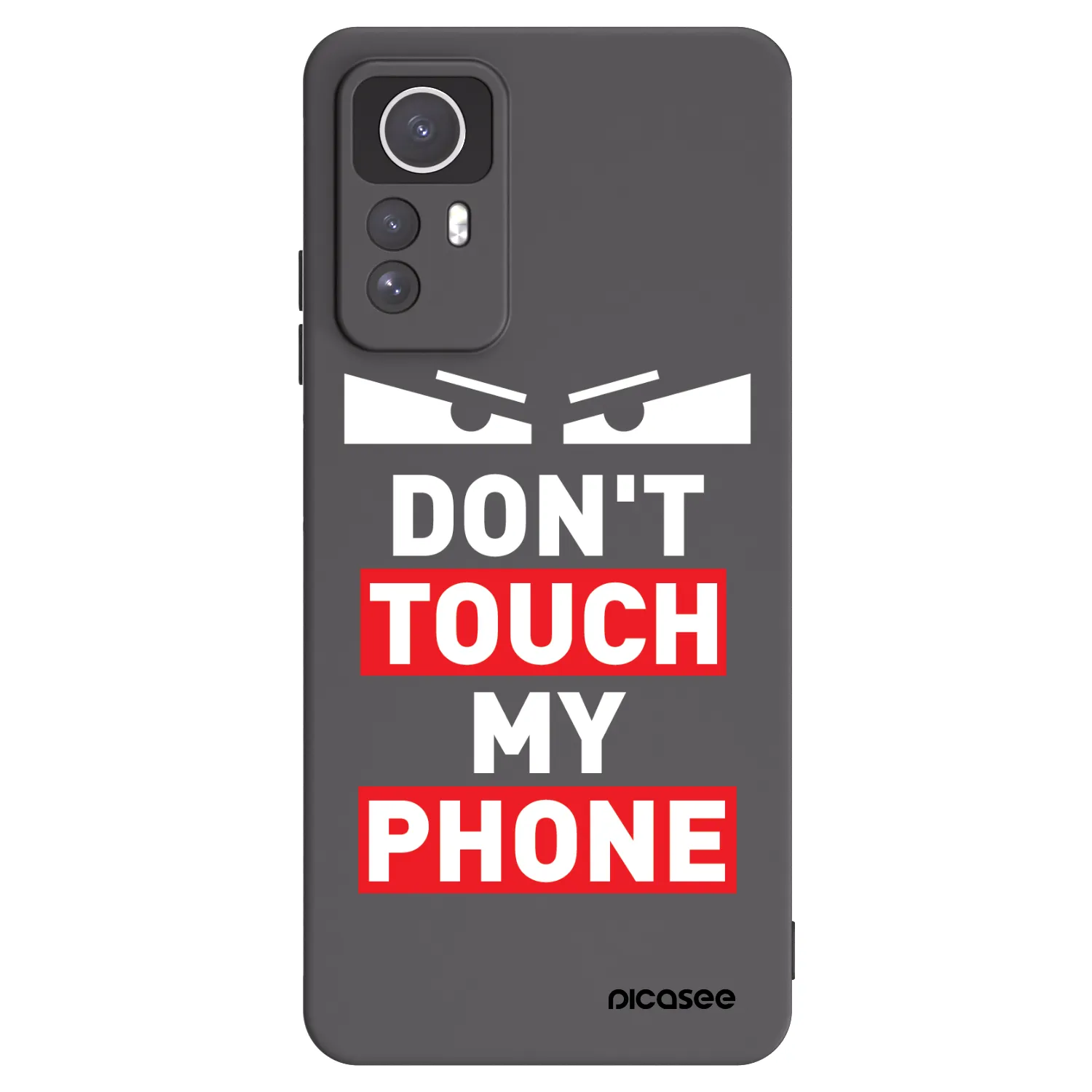 Picasee Xiaomi Redmi Note 12S Hülle - Schwarzes Silikon - Shadow Eye - Transparent