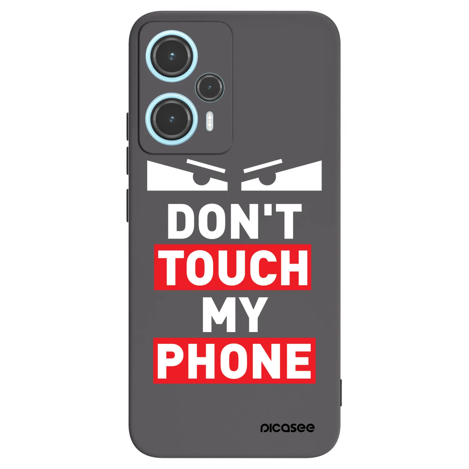 Picasee Xiaomi Poco F5 Hülle - Schwarzes Silikon - Shadow Eye - Transparent