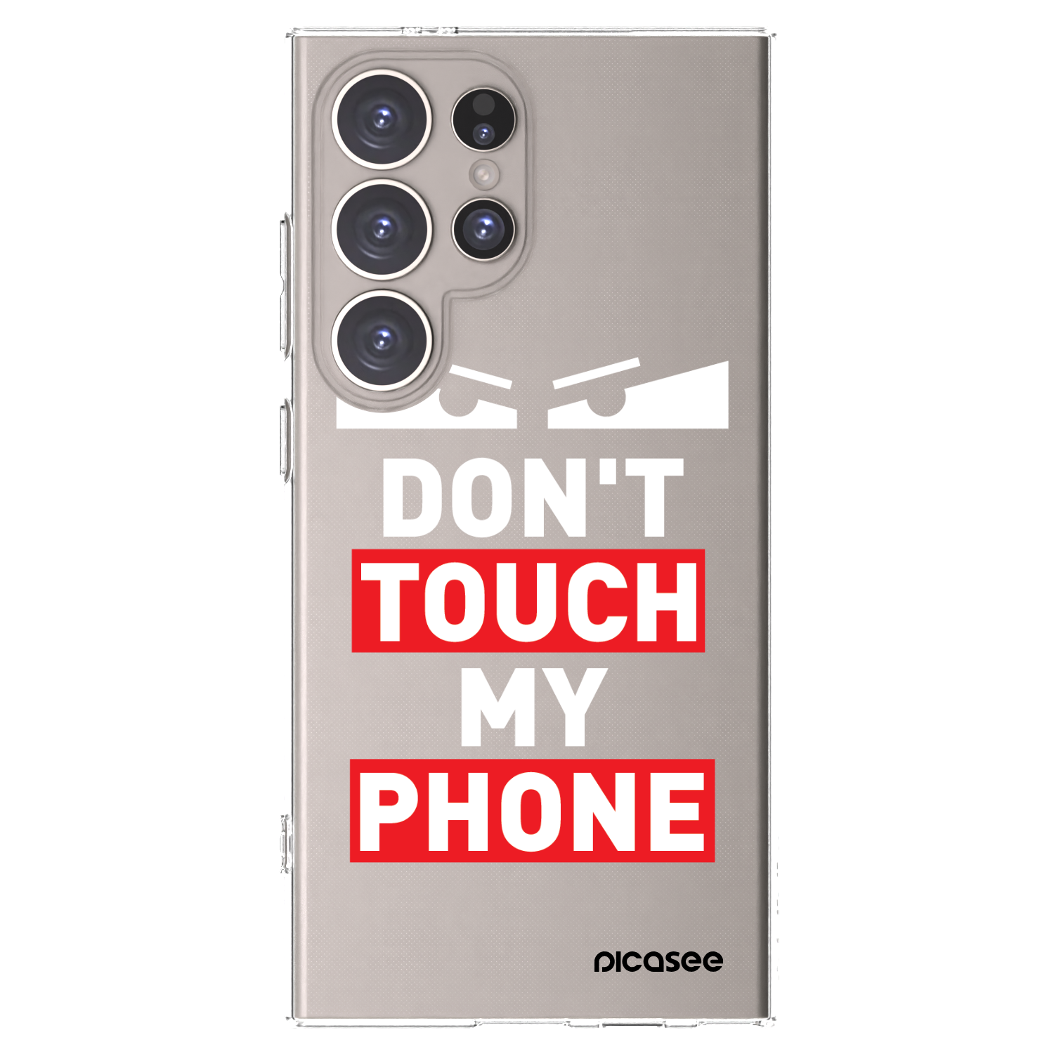 Picasee Samsung Galaxy S24 Ultra S928B 5G Hülle - Transparentes Silikon - Shadow Eye - Transparent