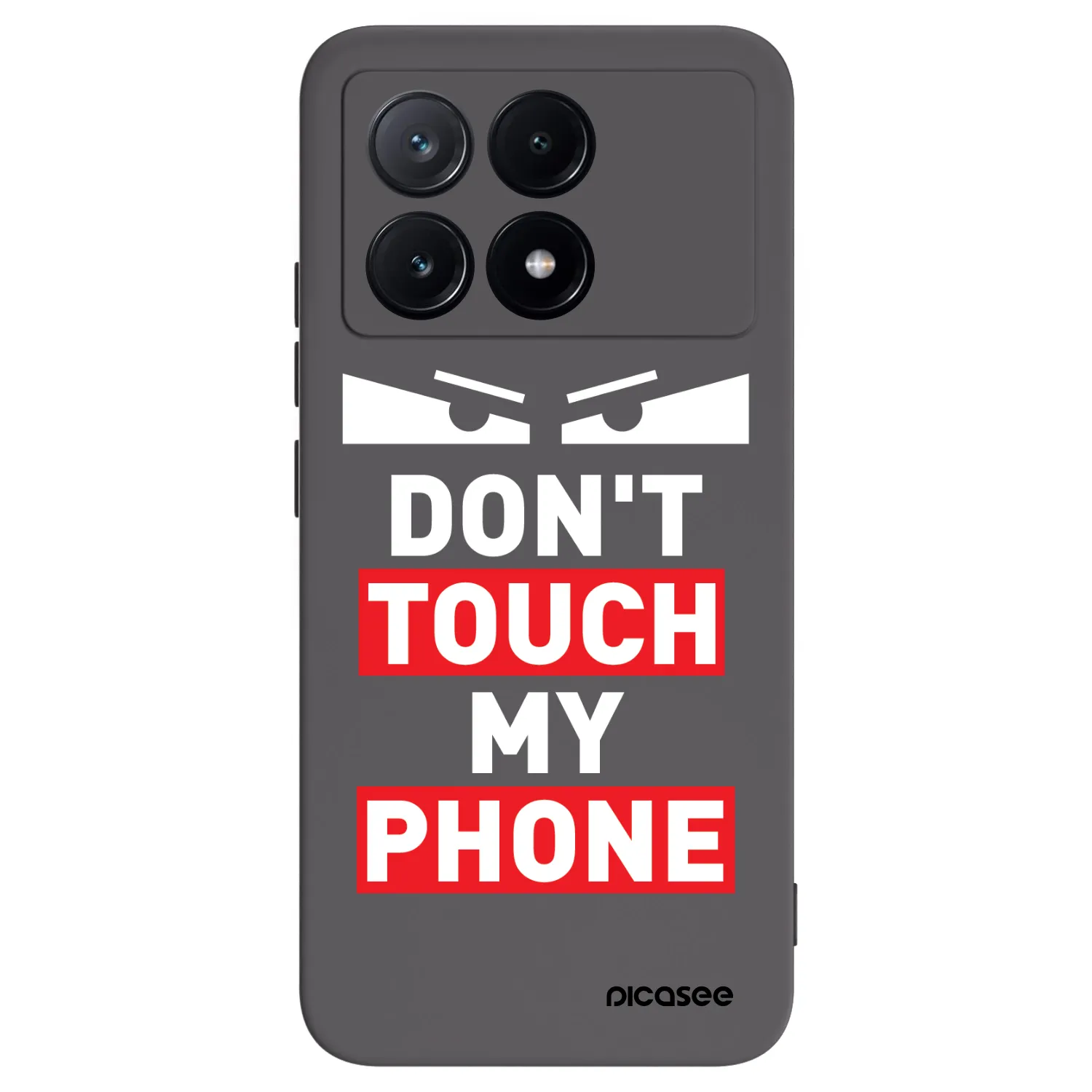 Picasee Xiaomi Poco X6 Pro Hülle - Schwarzes Silikon - Shadow Eye - Transparent
