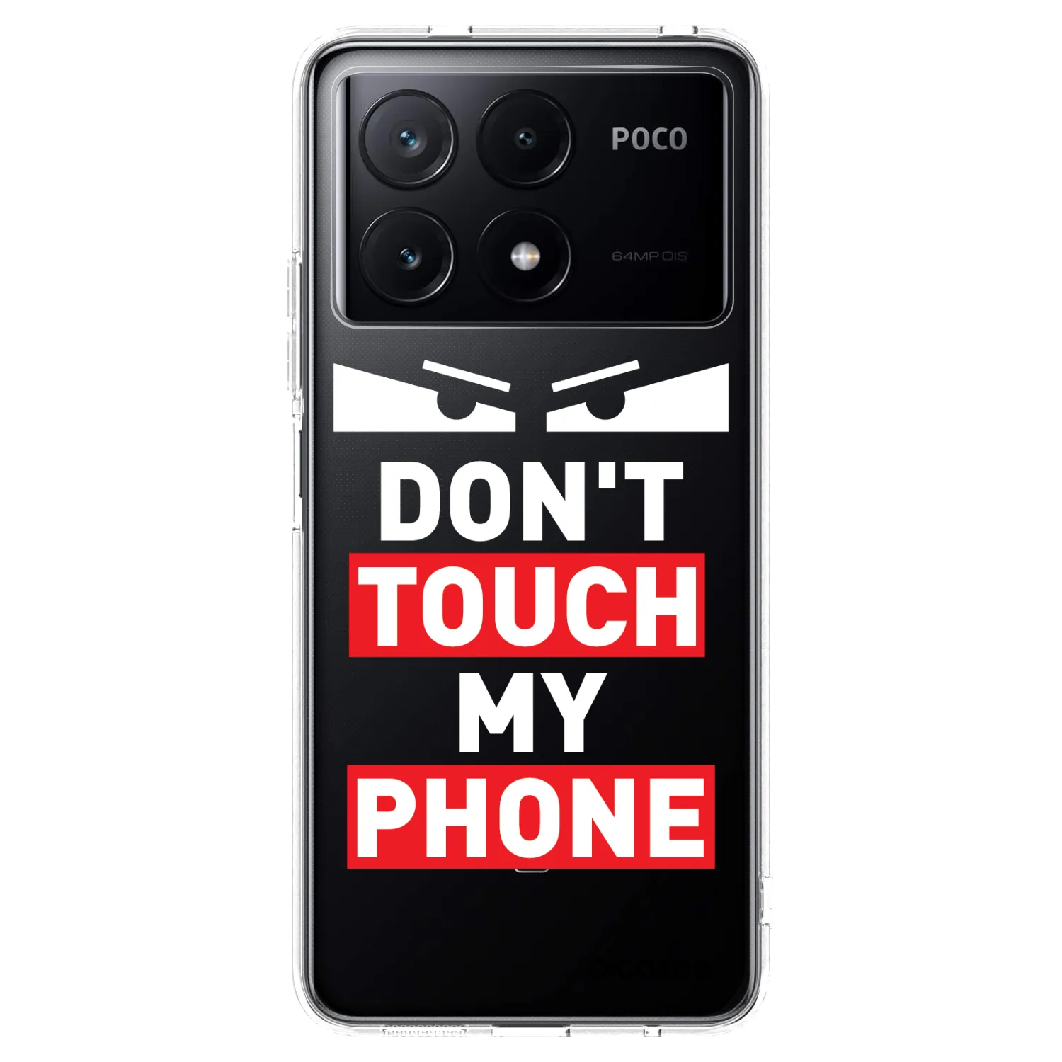 Picasee Xiaomi Poco X6 Pro Hülle - Transparentes Silikon - Shadow Eye - Transparent