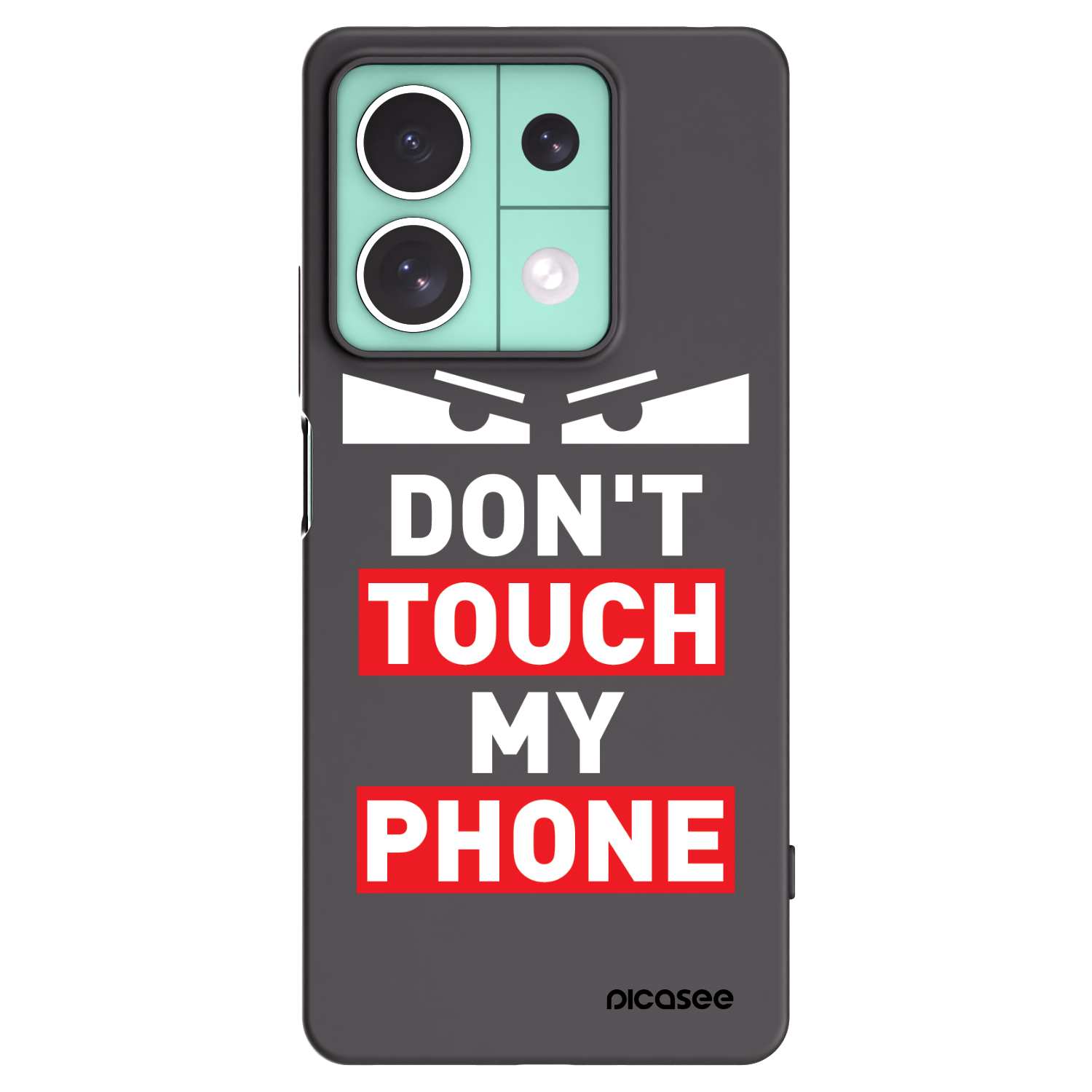 Picasee Xiaomi Redmi Note 13 5G Hülle - Schwarzes Silikon - Shadow Eye - Transparent