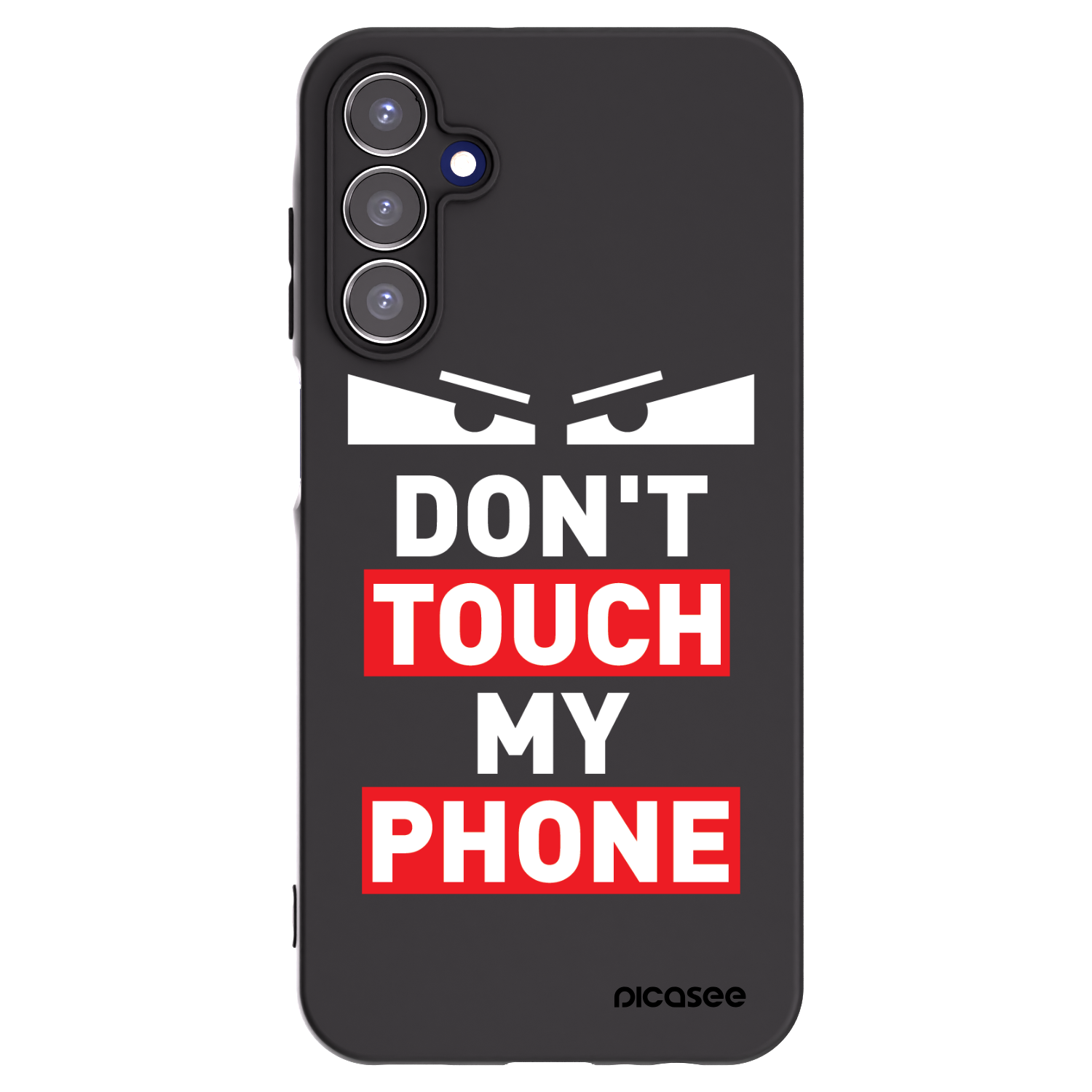 Picasee Samsung Galaxy A15 A156B 5G Hülle - Schwarzes Silikon - Shadow Eye - Transparent