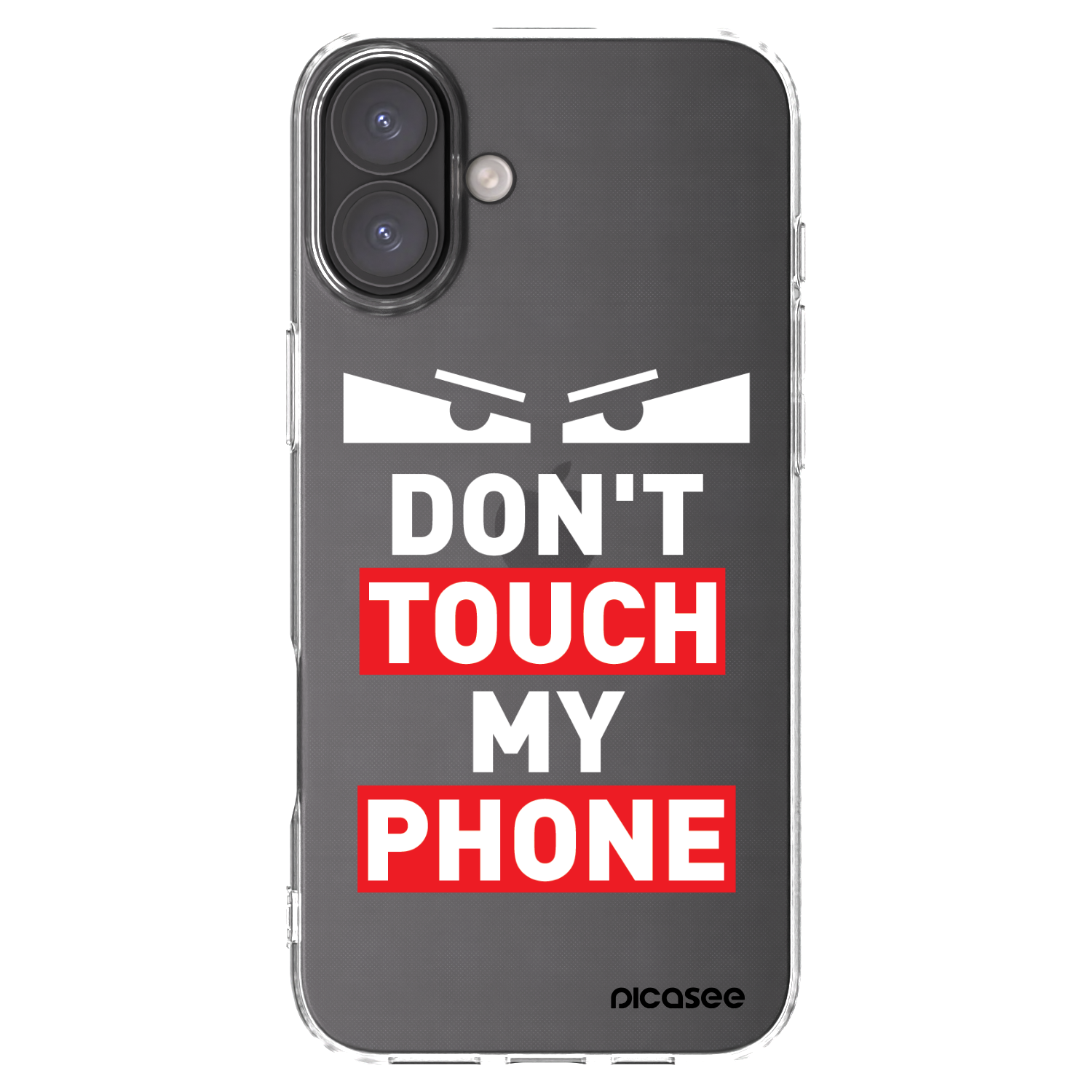 Picasee Apple iPhone 16 Plus Hülle - Transparentes Silikon - Shadow Eye - Transparent