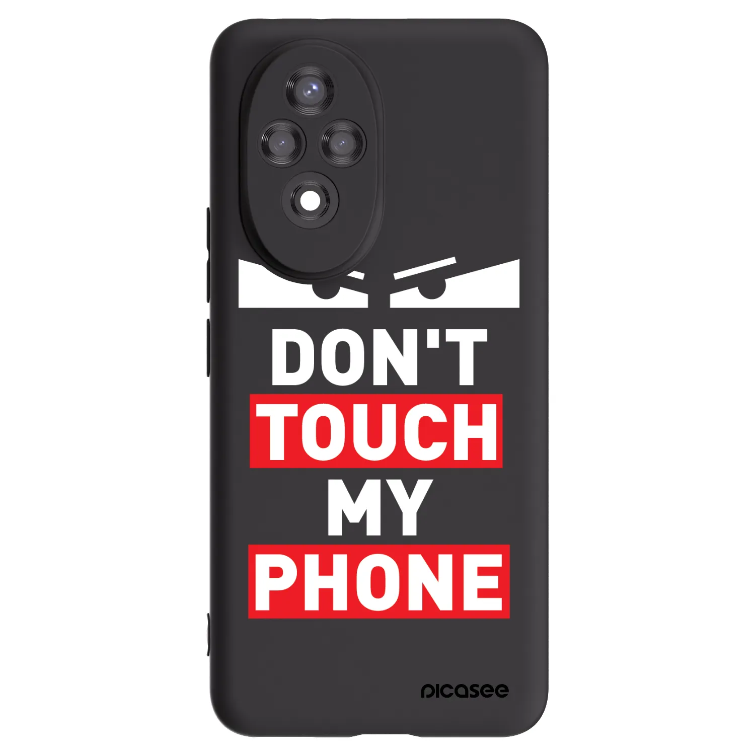 Picasee Honor 200 5G Hülle - Schwarzes Silikon - Shadow Eye - Transparent