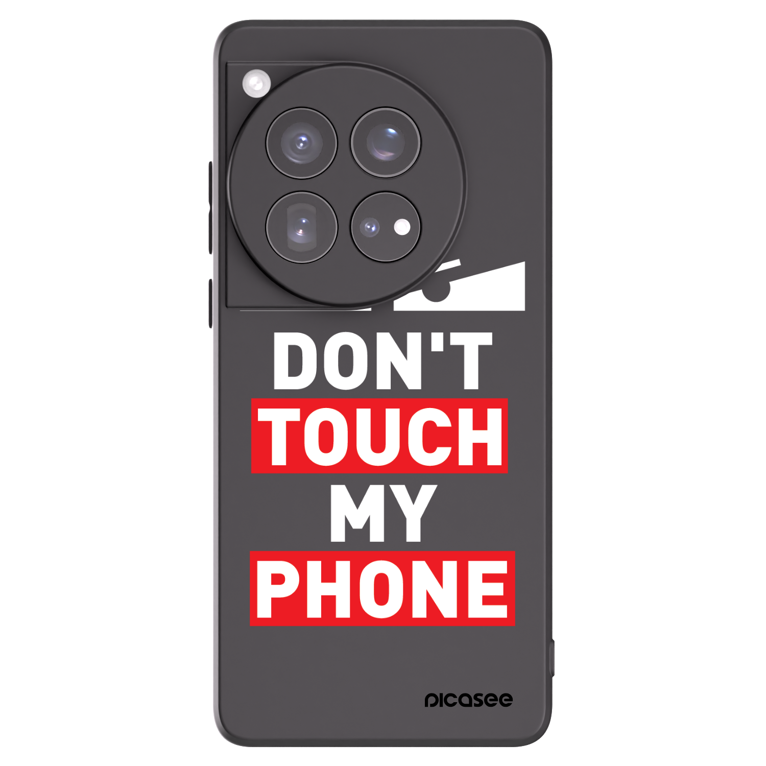 Picasee OnePlus 12 5G Hülle - Schwarzes Silikon - Shadow Eye - Transparent