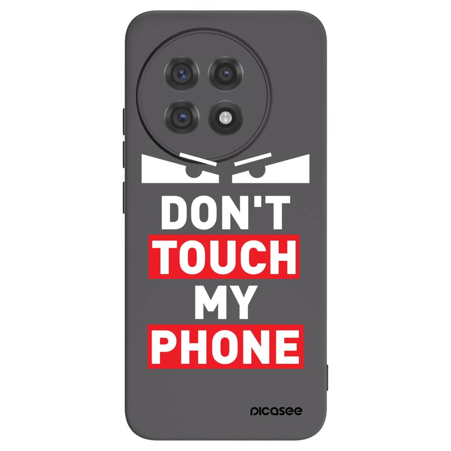 Picasee OnePlus 13R 5G Hülle - Schwarzes Silikon - Shadow Eye - Transparent