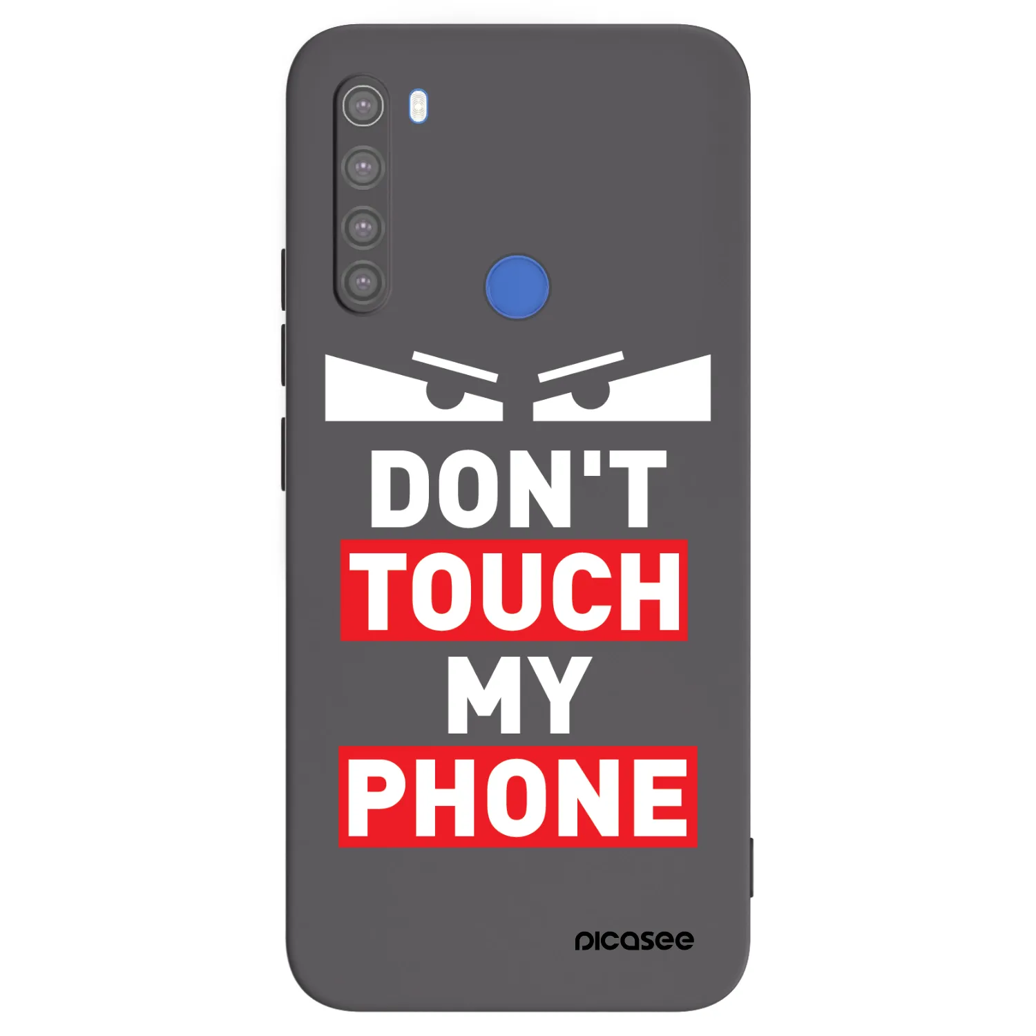 Picasee Xiaomi Redmi Note 8T Hülle - Schwarzes Silikon - Shadow Eye - Transparent