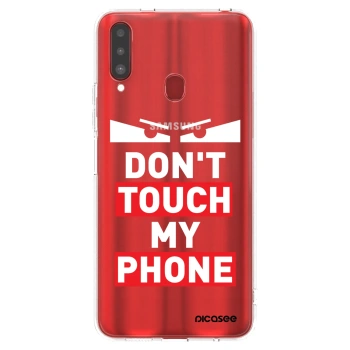 Picasee Samsung Galaxy A20s Hülle - Transparentes Silikon - Shadow Eye - Transparent