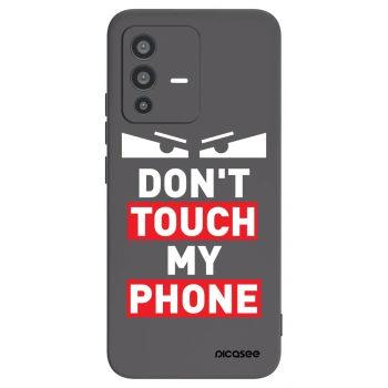 Picasee Vivo V23 5G Hülle - Schwarzes Silikon - Shadow Eye - Transparent