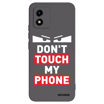 Picasee Vivo Y01 Hülle - Schwarzes Silikon - Shadow Eye - Transparent