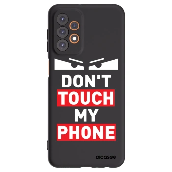 Picasee Samsung Galaxy A23 A235F 4G Hülle - Schwarzes Silikon - Shadow Eye - Transparent