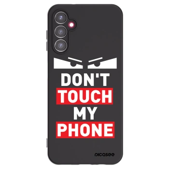 Picasee Samsung Galaxy A14 4G A145R Hülle - Schwarzes Silikon - Shadow Eye - Transparent