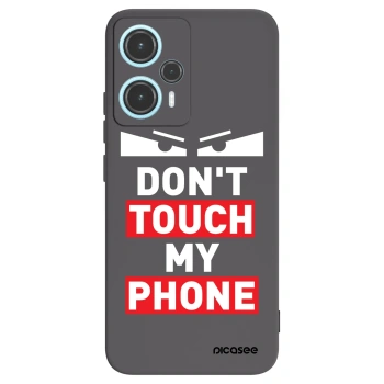 Picasee Xiaomi Poco F5 Hülle - Schwarzes Silikon - Shadow Eye - Transparent
