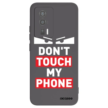 Picasee Xiaomi Poco F5 Pro 5G Hülle - Schwarzes Silikon - Shadow Eye - Transparent