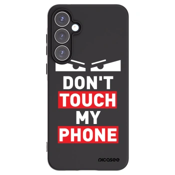 Picasee Samsung Galaxy A55 5G A556B Hülle - Schwarzes Silikon - Shadow Eye - Transparent