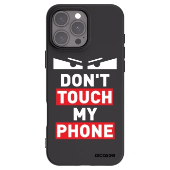 Picasee Apple iPhone 16 Pro Max Hülle - Schwarzes Silikon - Shadow Eye - Transparent