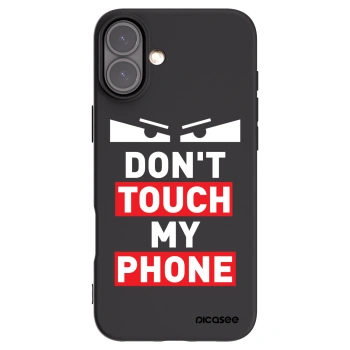 Picasee Apple iPhone 16 Plus Hülle - Schwarzes Silikon - Shadow Eye - Transparent