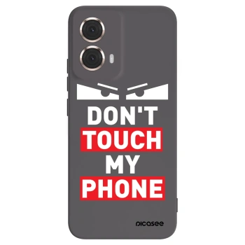 Picasee Motorola Moto G85 Hülle - Schwarzes Silikon - Shadow Eye - Transparent