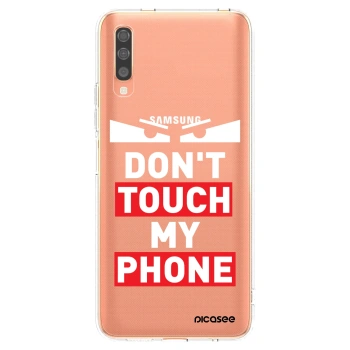Picasee Samsung Galaxy A70 A705F Hülle - Transparentes Silikon - Shadow Eye - Transparent