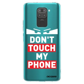 Picasee Xiaomi Redmi Note 9 Hülle - Schwarzes Silikon - Shadow Eye - Transparent