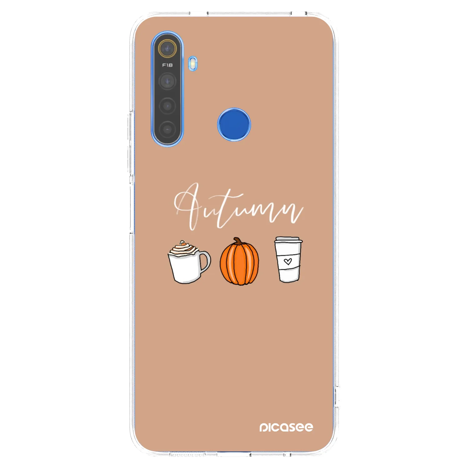 Picasee Realme 5 Hülle - Transparentes Silikon - Autumn