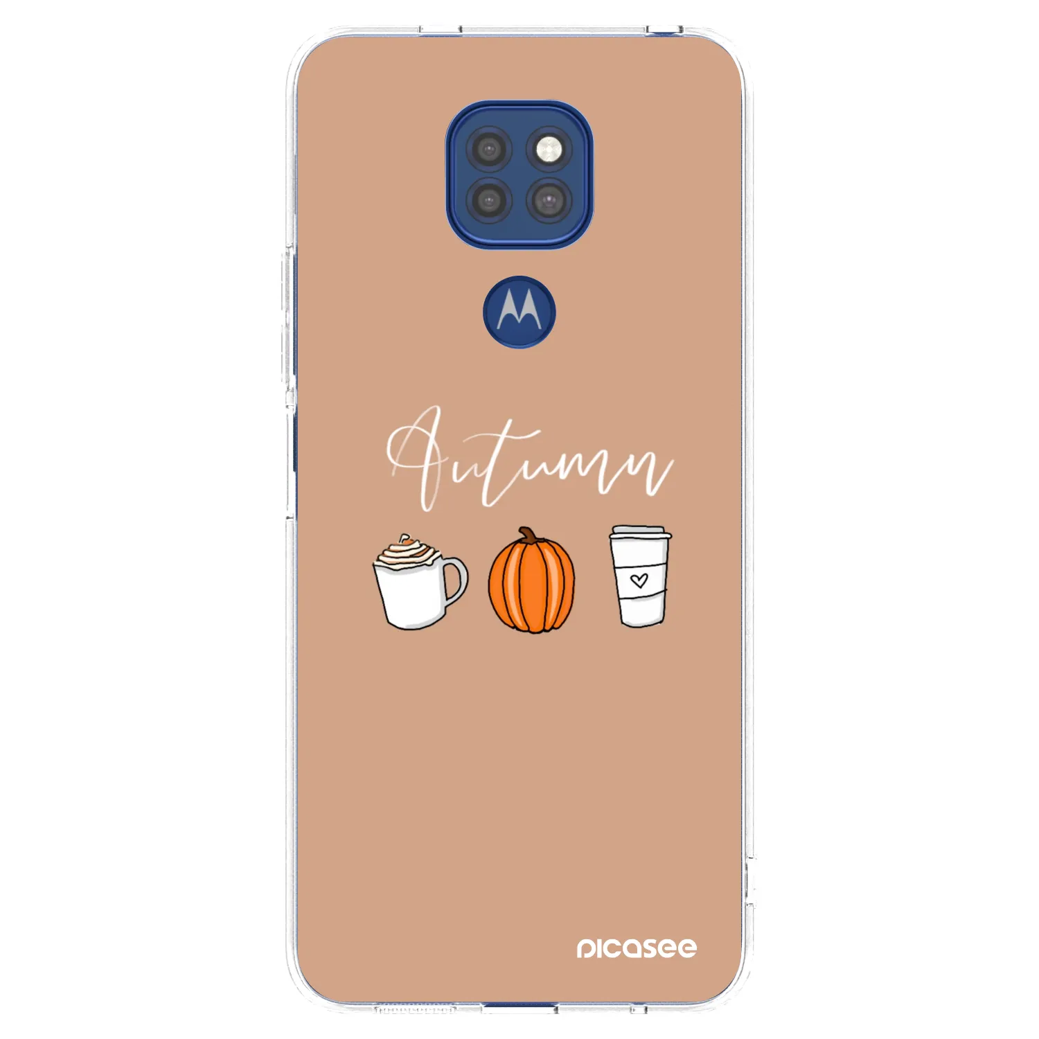 Picasee Motorola Moto G9 Play Hülle - Transparentes Silikon - Autumn