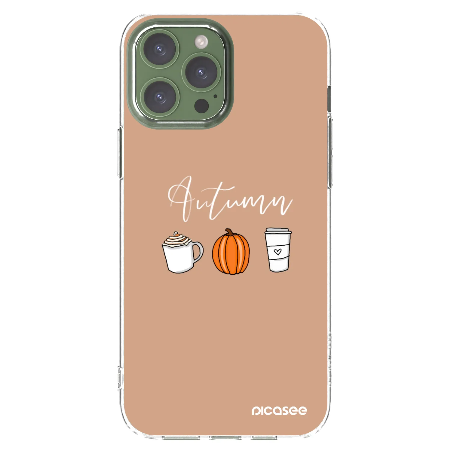 Picasee Apple iPhone 13 Pro Max Hülle - Transparentes Silikon - Autumn