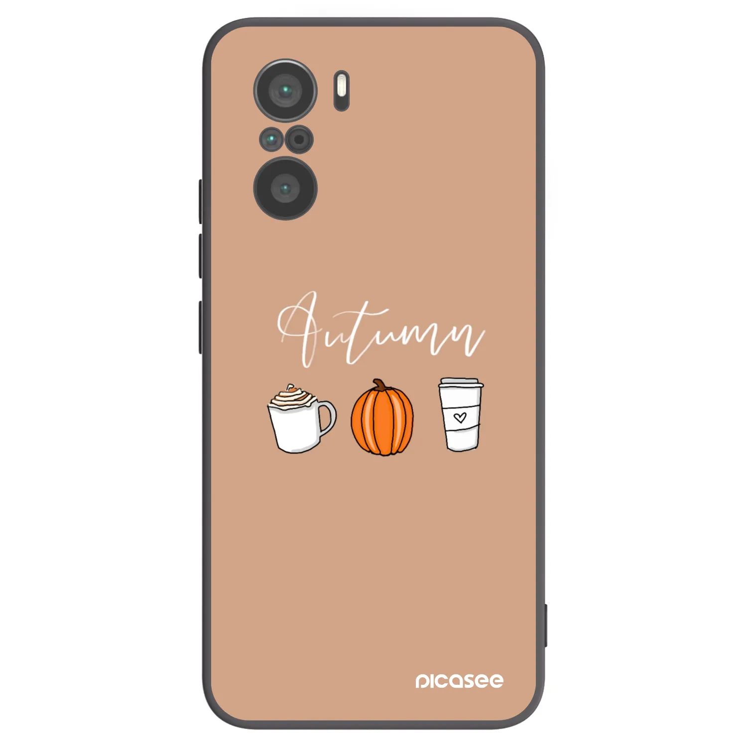 Picasee Xiaomi Poco F3 Hülle - Schwarzes Silikon - Autumn