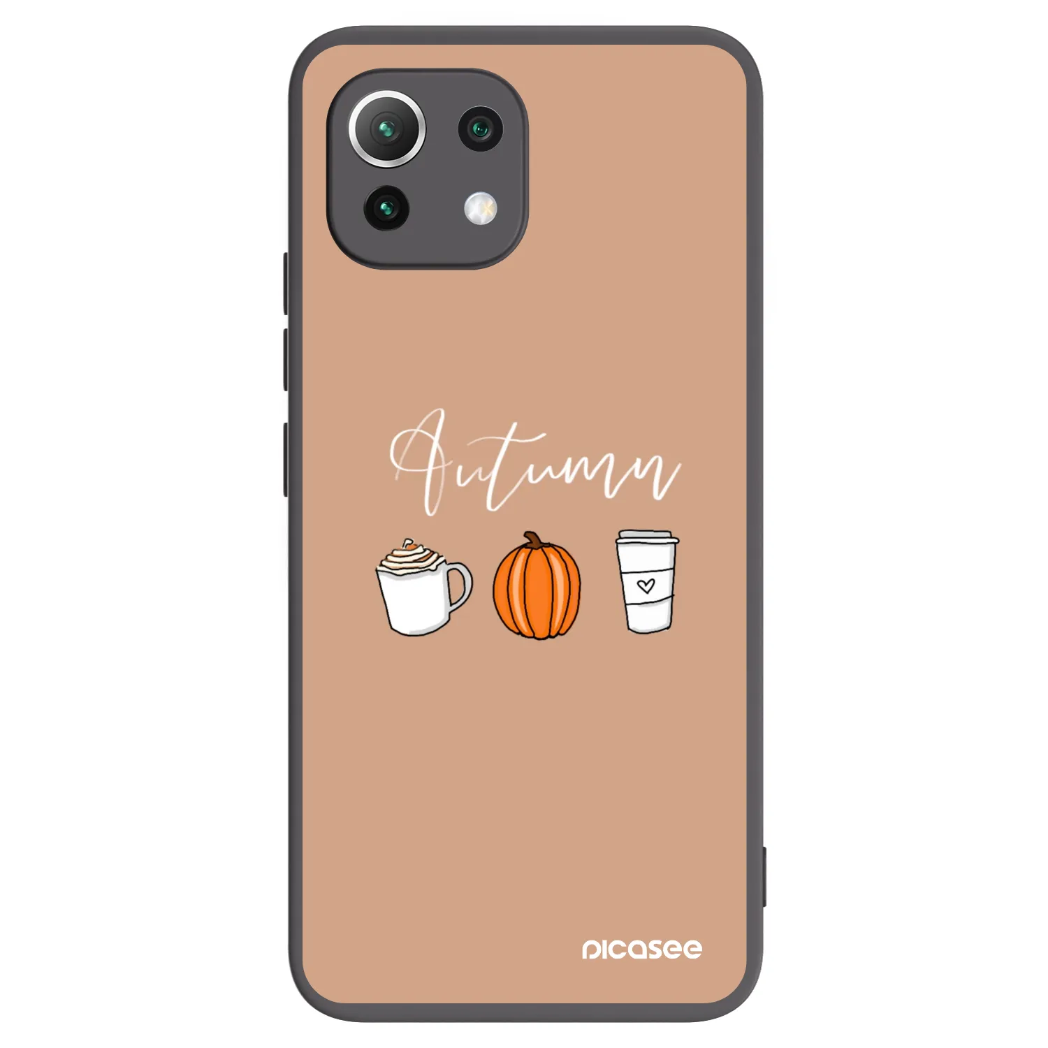 Picasee Xiaomi 11 Lite 5G NE Hülle - Schwarzes Silikon - Autumn