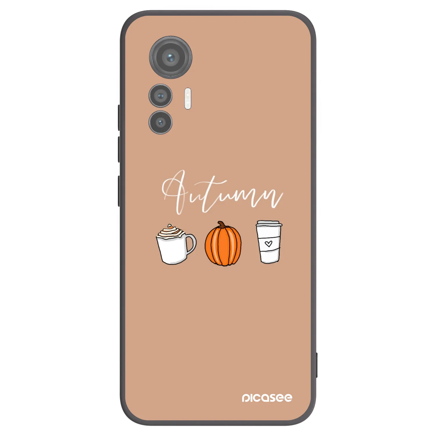 Picasee Xiaomi 12 Lite Hülle - Schwarzes Silikon - Autumn