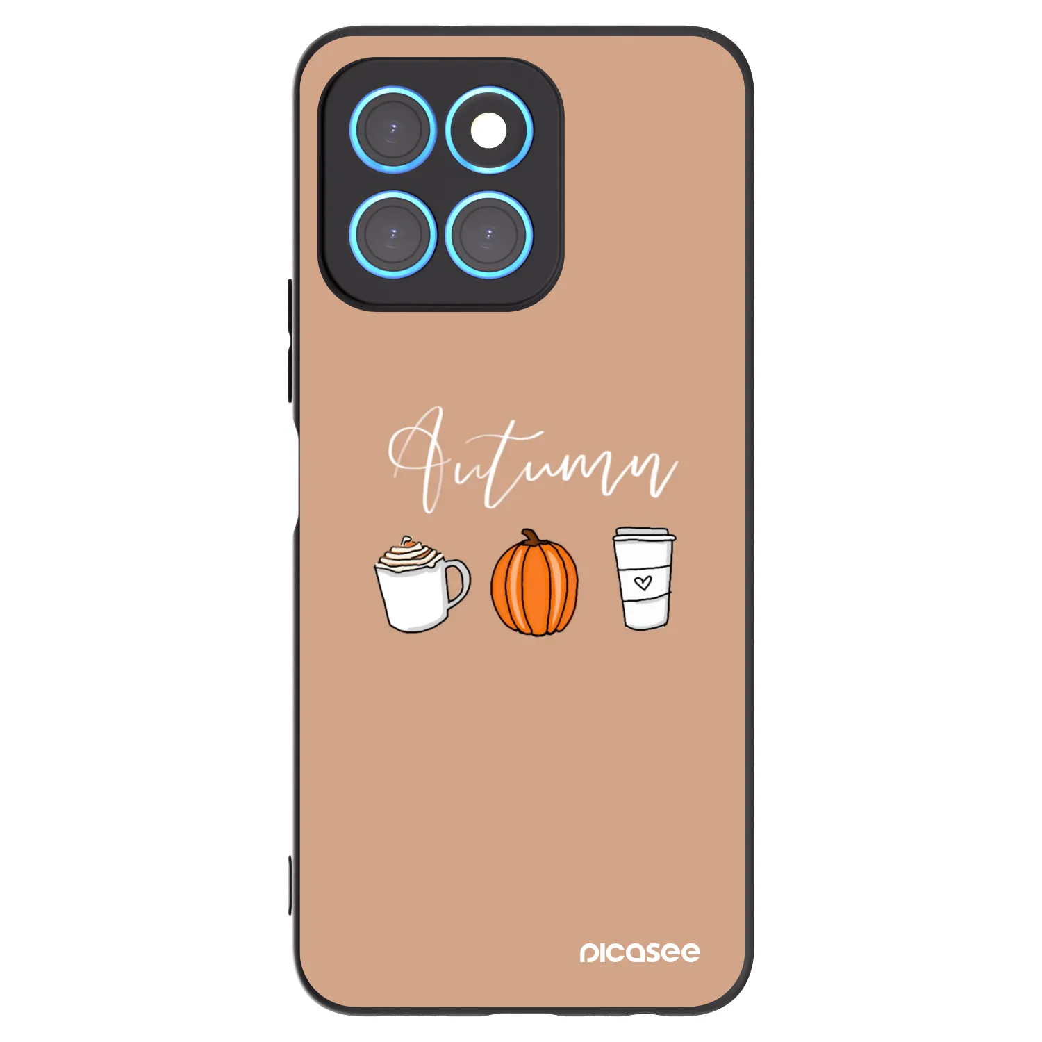 Picasee Honor X8 5G Hülle - Schwarzes Silikon - Autumn