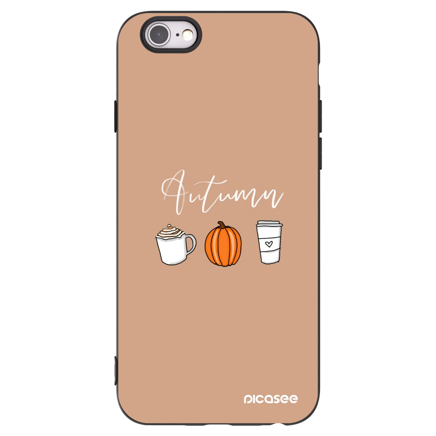 Picasee Apple iPhone 6/6S Hülle - Schwarzes Silikon - Autumn