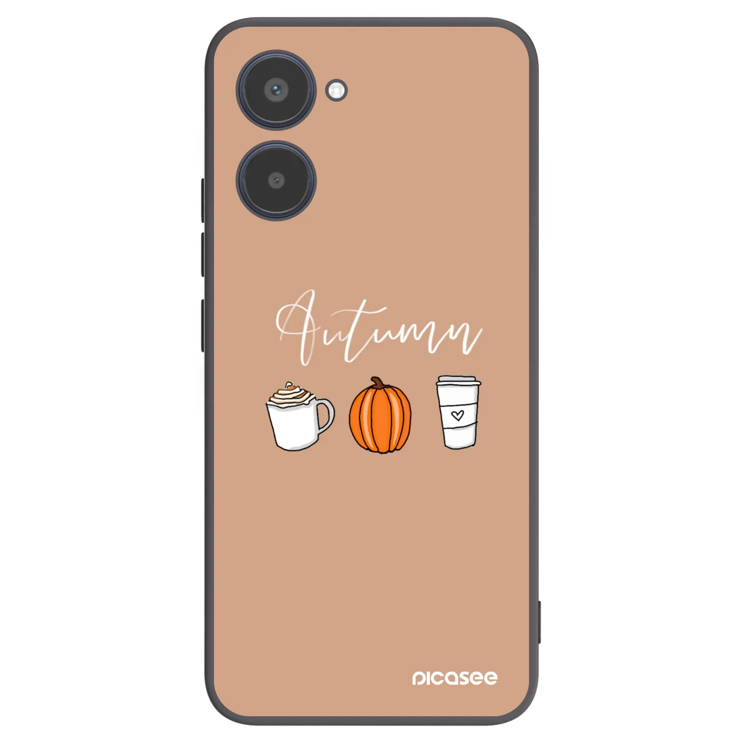 Picasee Realme 10 4G Hülle - Schwarzes Silikon - Autumn
