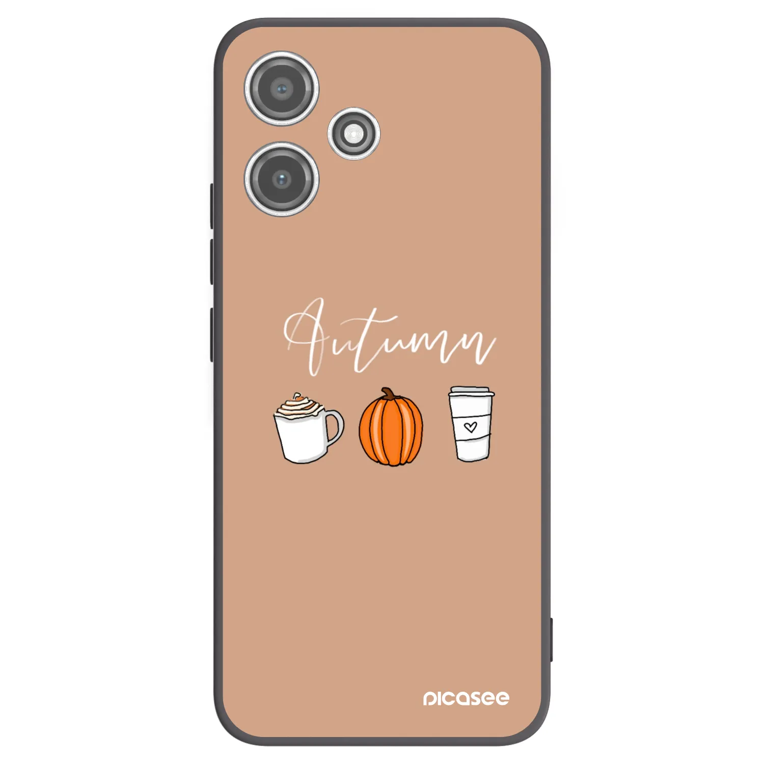 Picasee Xiaomi Redmi 12 5G Hülle - Schwarzes Silikon - Autumn