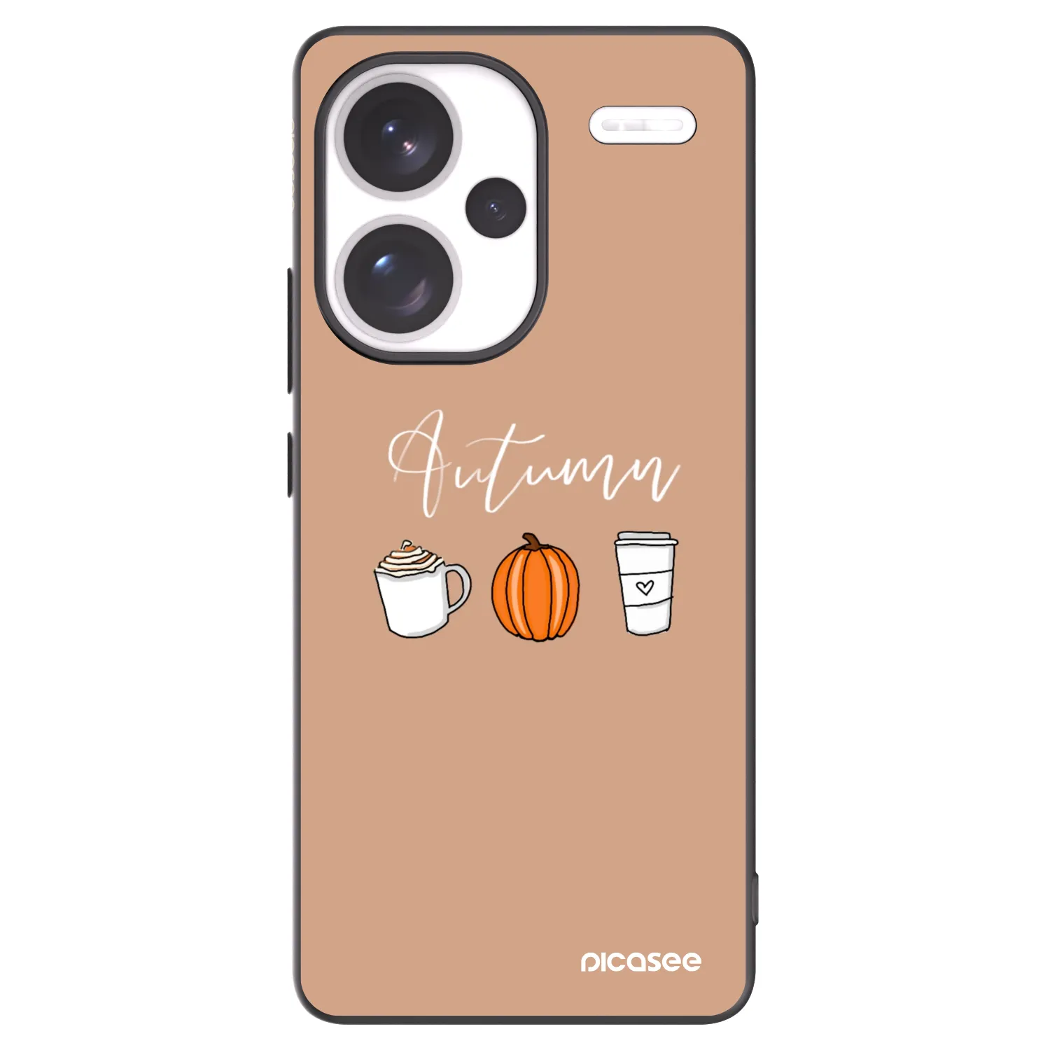 Picasee Xiaomi Redmi Note 13 Pro+ 5G Hülle - Schwarzes Silikon - Autumn