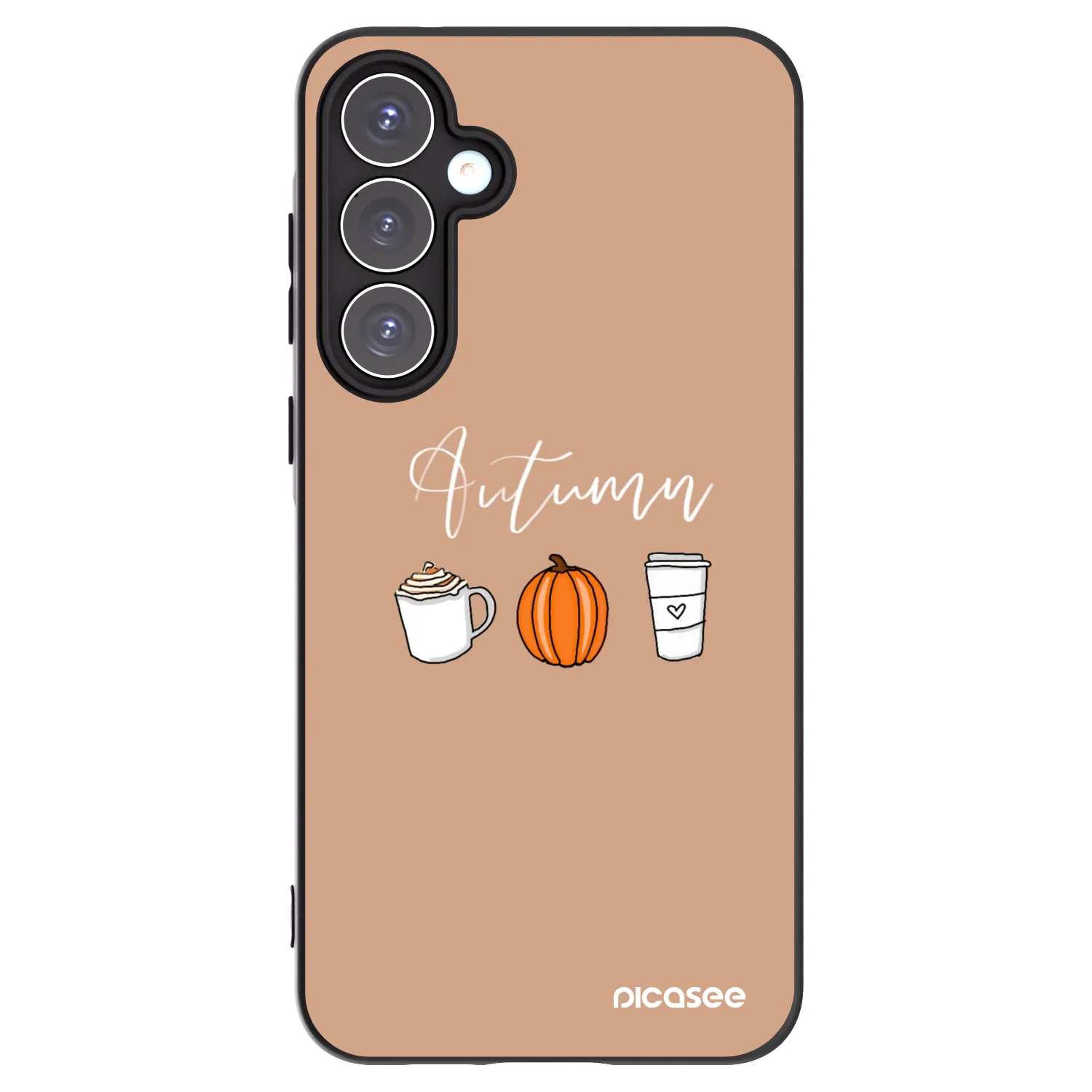 Picasee Samsung Galaxy A55 5G A556B Hülle - Schwarzes Silikon - Autumn