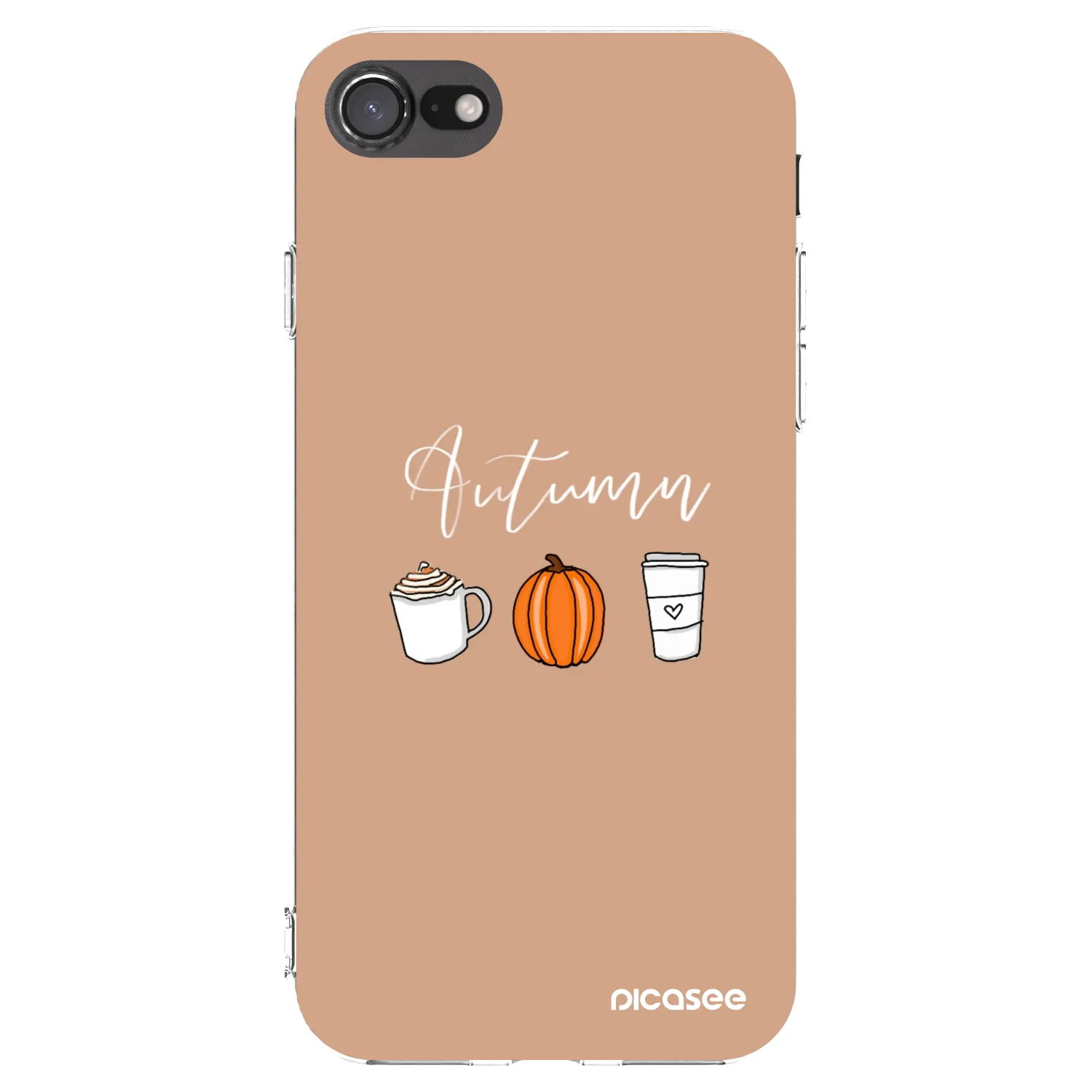 Picasee Apple iPhone 7 Hülle - Transparentes Silikon - Autumn