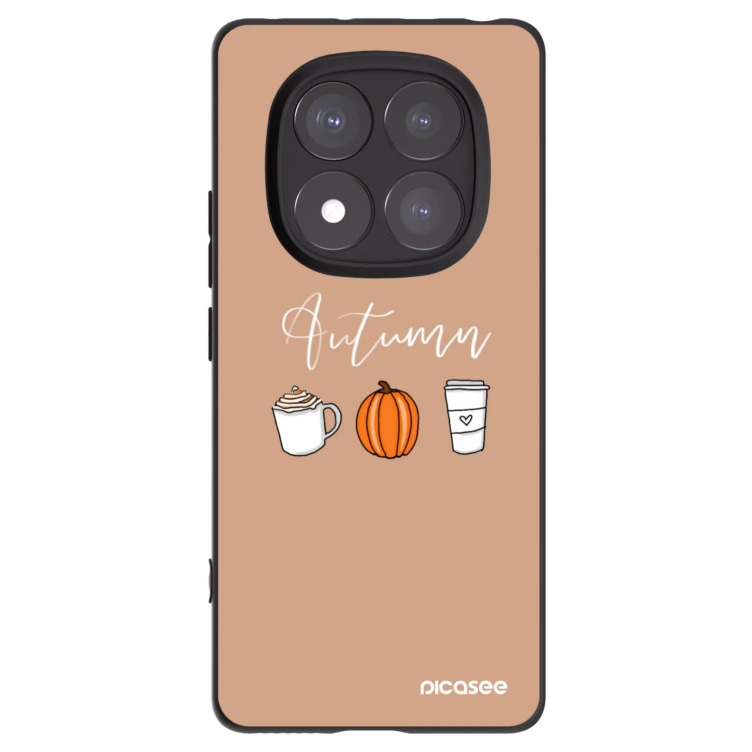 Picasee Xiaomi Redmi Note 14 Pro+ 5G Hülle - Schwarzes Silikon - Autumn