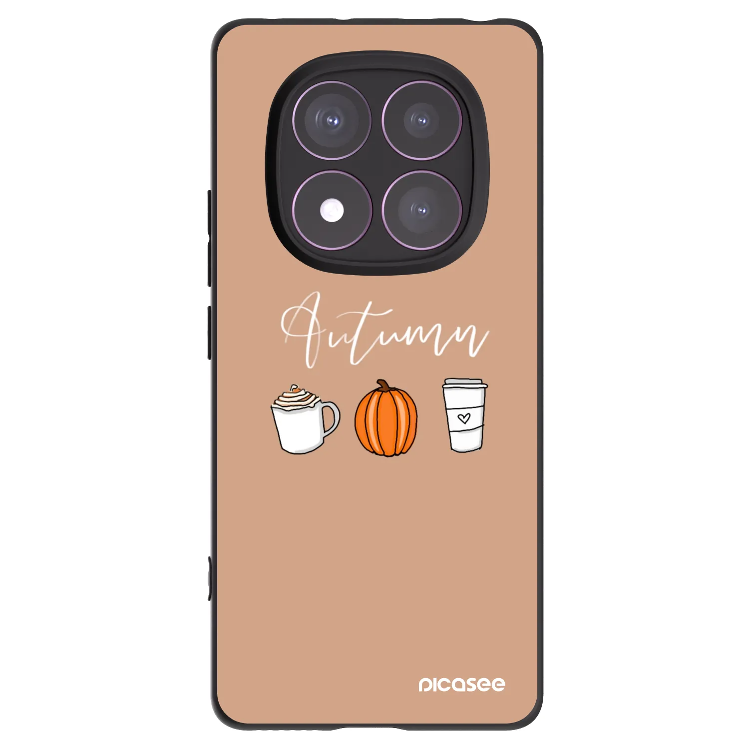 Picasee Xiaomi Redmi Note 14 Pro 4G Hülle - Schwarzes Silikon - Autumn