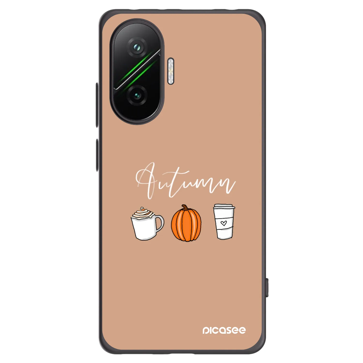 Picasee Xiaomi Poco F7 5G Hülle - Schwarzes Silikon - Autumn