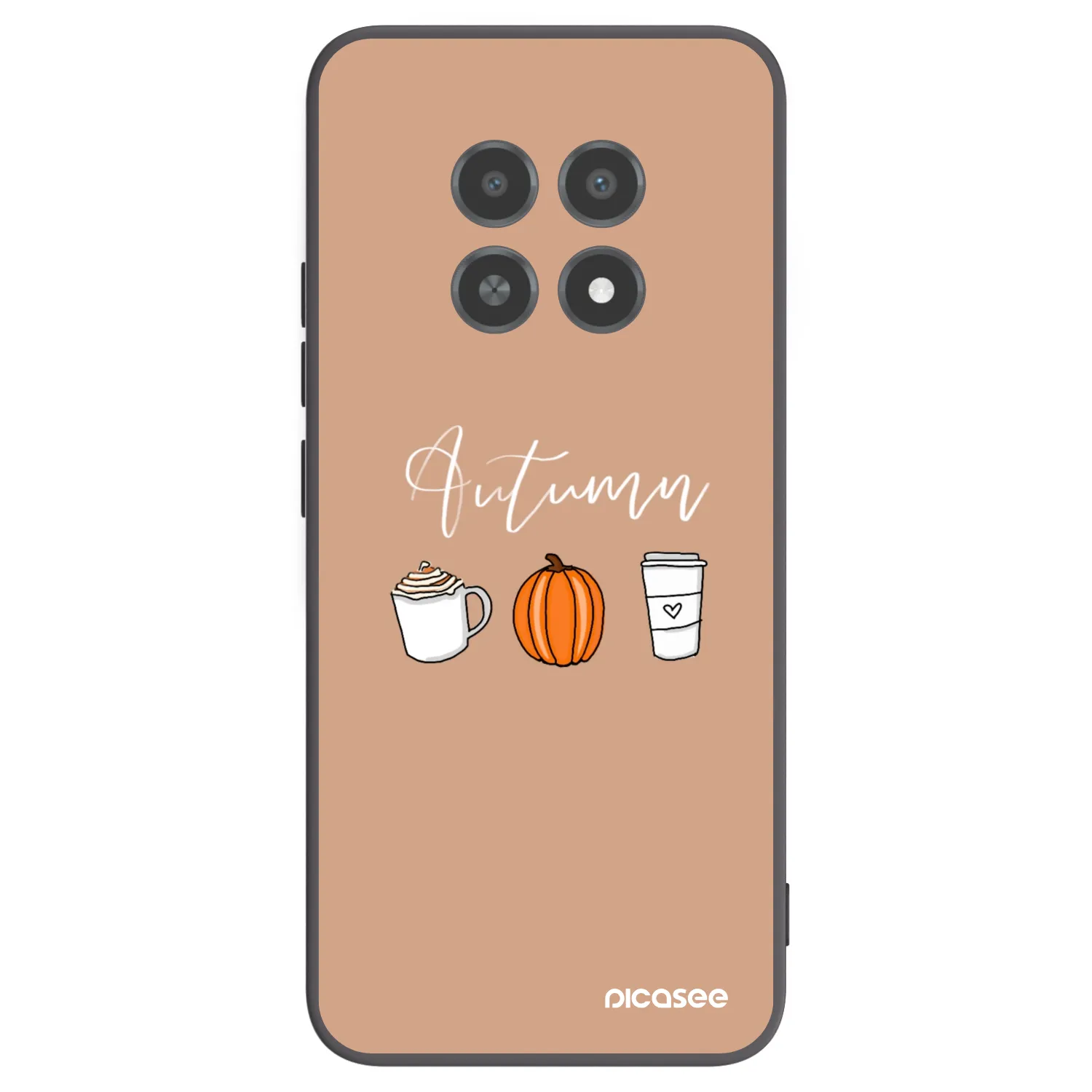 Picasee Realme 12X Hülle - Schwarzes Silikon - Autumn